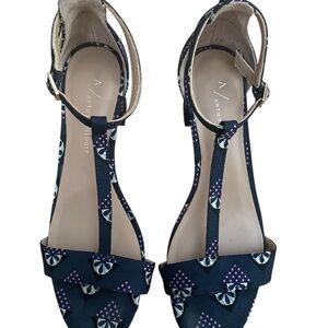 Anthropologie Ankle Strap Floral